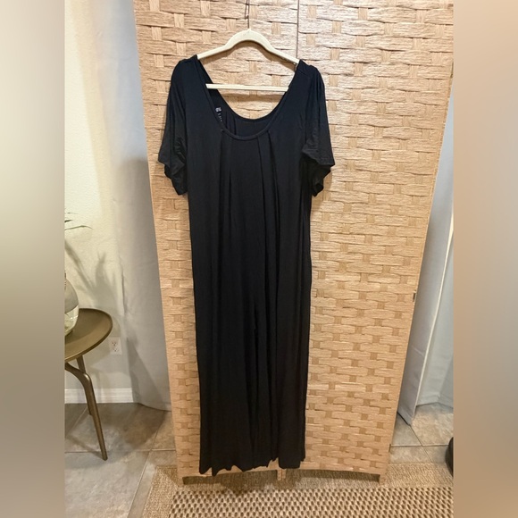 Latched Mama Black Wide Leg Jumpsuit XS-XXL Freesize Comfort Mama Baby - Picture 2 of 5